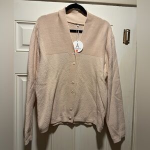 Anrabess Women's Beige Cardigan Sweater